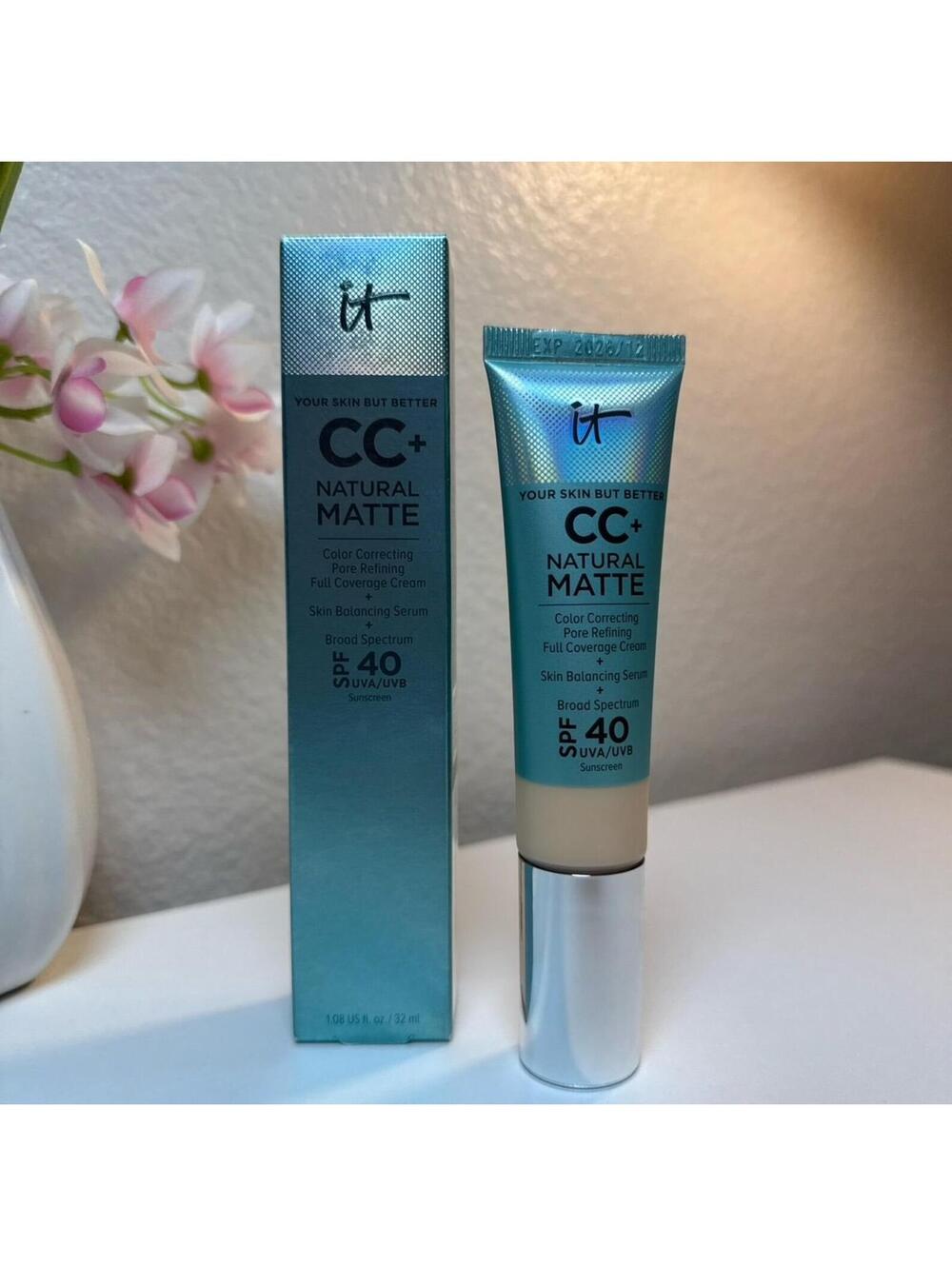 Fair Ivory-It Cosmetics CC+ Cream NATURAL MATTE FOUNDATION with SPF 40